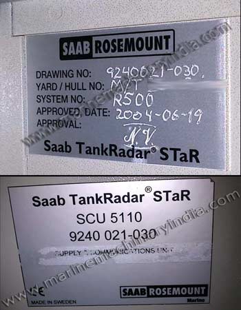 Saab Rosemount TankRadar STaR used marine tank level gauging system