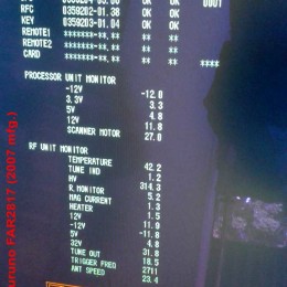 Furuno FAR 2817 Used Marine Radar Set Self Test