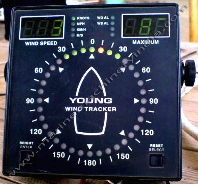 RM Young Used Marine Wind Tracker Display Model 06206