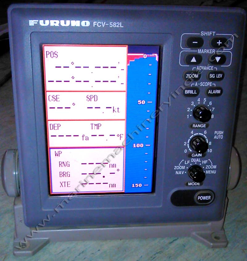 Used Fishfinder Furuno FCV 582L for your ship, boat, vessel