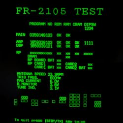 Furuno FR-2105 FR-2125 Self TEst