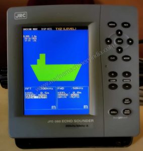 JRC JFE-380 navigational echo sounder display
