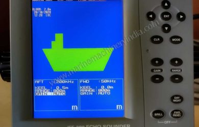JRC JFE-380 navigational echo sounder display
